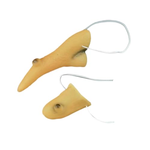 Hexe Fake Nase und Kinn Set Pointy Cosplay Gesicht Prothetik für Halloween Kostüme und Theateraufführungen von misppro