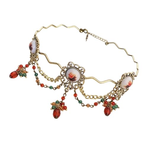 misppro Gothic Choker Retro Stil Schmuck Leichte Multifunktions-Dekoration Frauen Halskette Kostüm Zubehör für Party Hochzeit von misppro