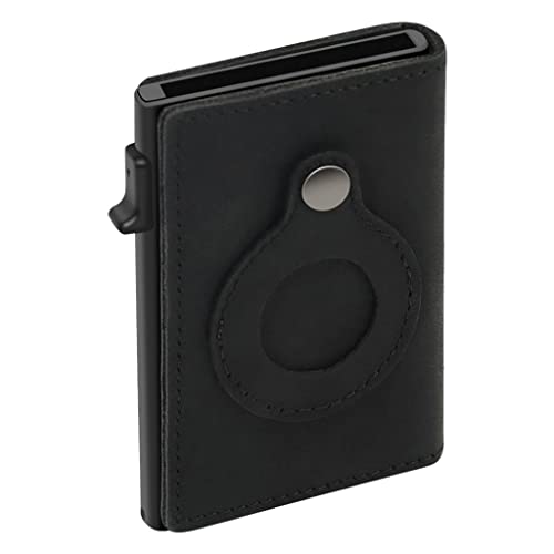 misppro Herren-Geldbörse aus Leder, RFID-blockierend, schmal, mit Kartenhalterfach, elegantes Vintage-Design für den täglichen Gebrauch von misppro