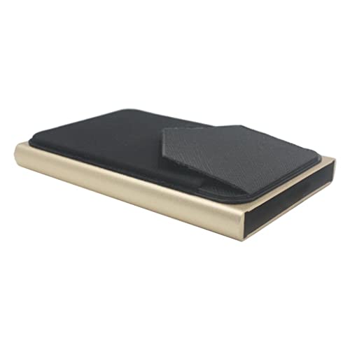 misppro Multifunktionales minimalistisches RFID-Kreditkartenetui, Gold, Gold, 0 von misppro
