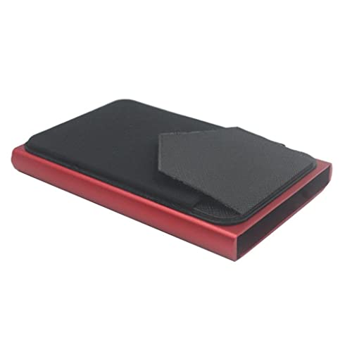 misppro RFID Kreditkartenetui Rot Multifunktional Minimalistisch, Braun, 0 von misppro