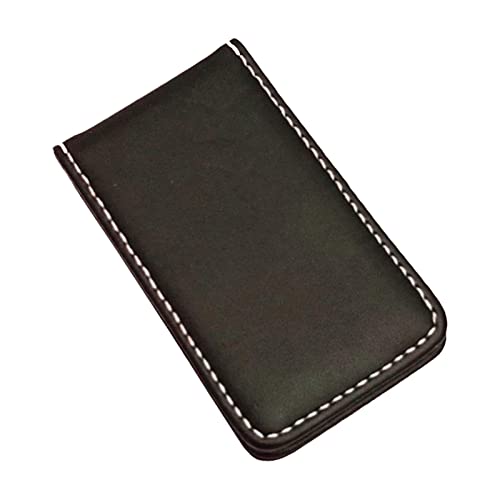 misppro Schlanke magnetische Geldklammer Brieftasche Kartenhalter Kaffee PU-Leder, Braun, 0 von misppro
