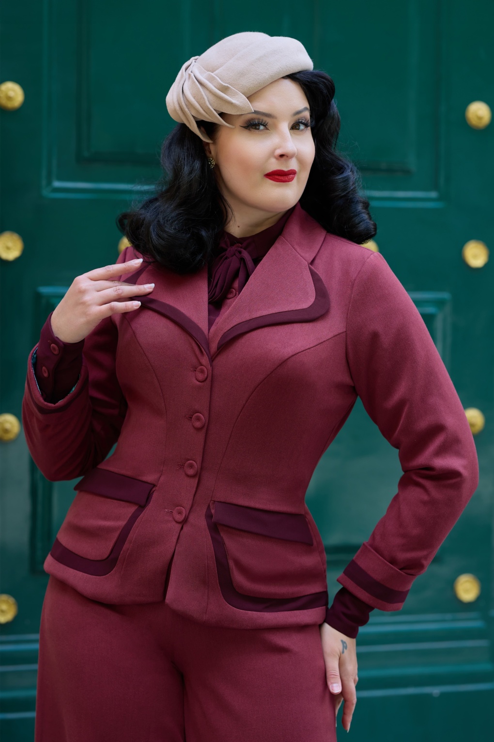 Salma Bo Blazerjacke in Weinrot Salma Bo Blazerjacke in Weinrot von miss candyfloss