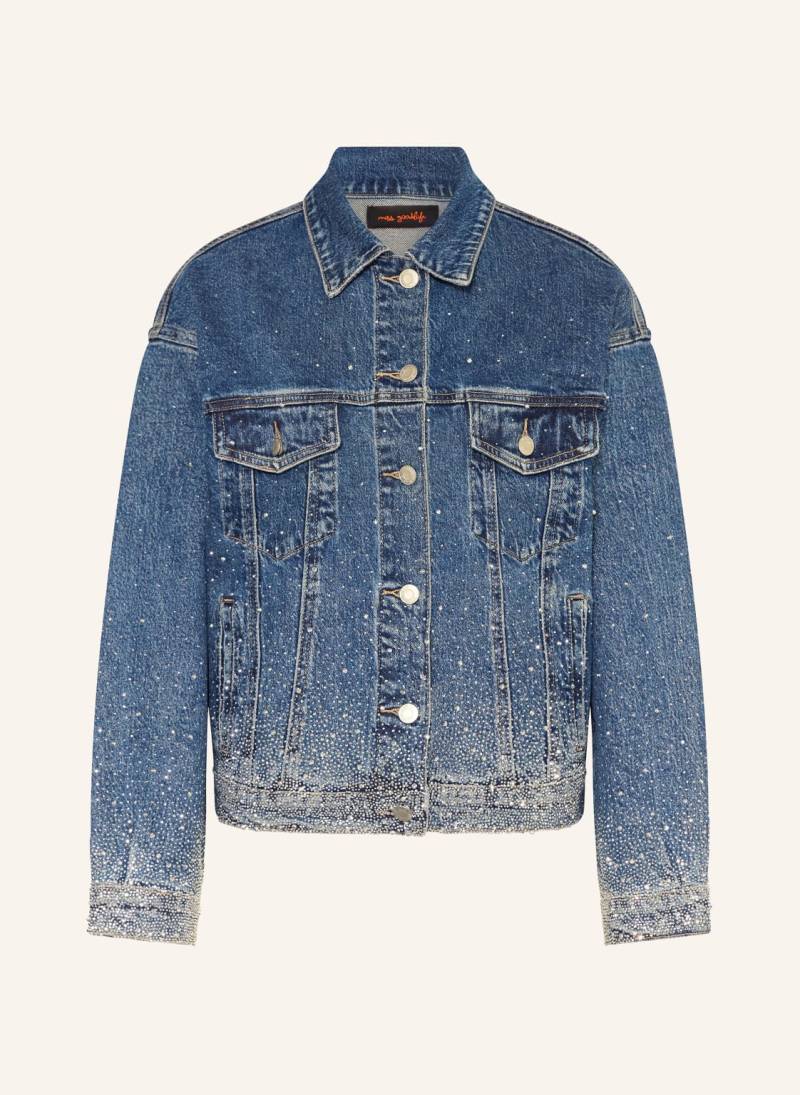 Miss Goodlife Jeansjacke Mit Schmucksteinen blau von miss goodlife