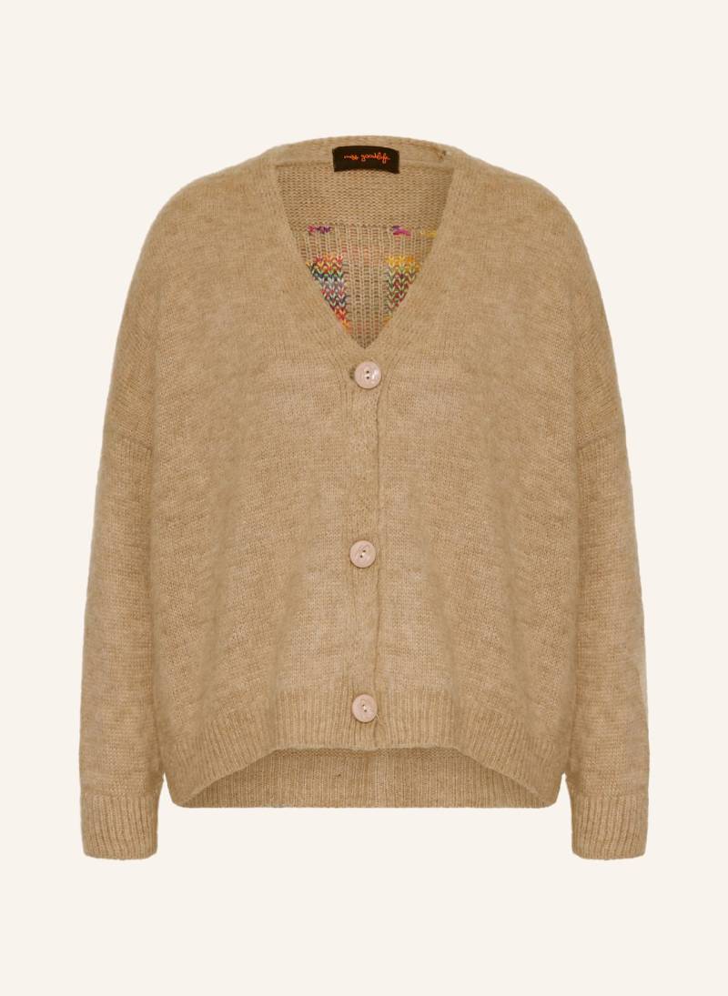 Miss Goodlife Strickjacke Mit Alpaka braun von miss goodlife
