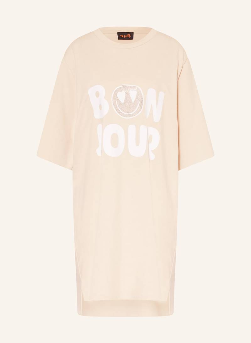 Miss Goodlife Sweatkleid Mit Schmucksteinen beige von miss goodlife