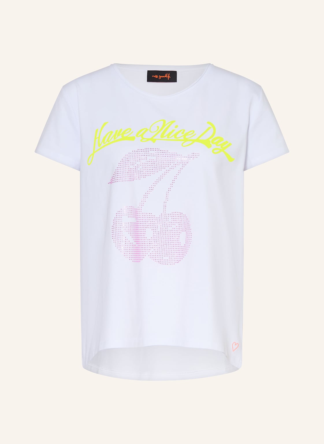 Miss Goodlife T-Shirt Have A Nice Day Mit Schmucksteinen weiss Miss Goodlife T-Shirt Have A Nice Day Mit Schmucksteinen weiss von miss goodlife