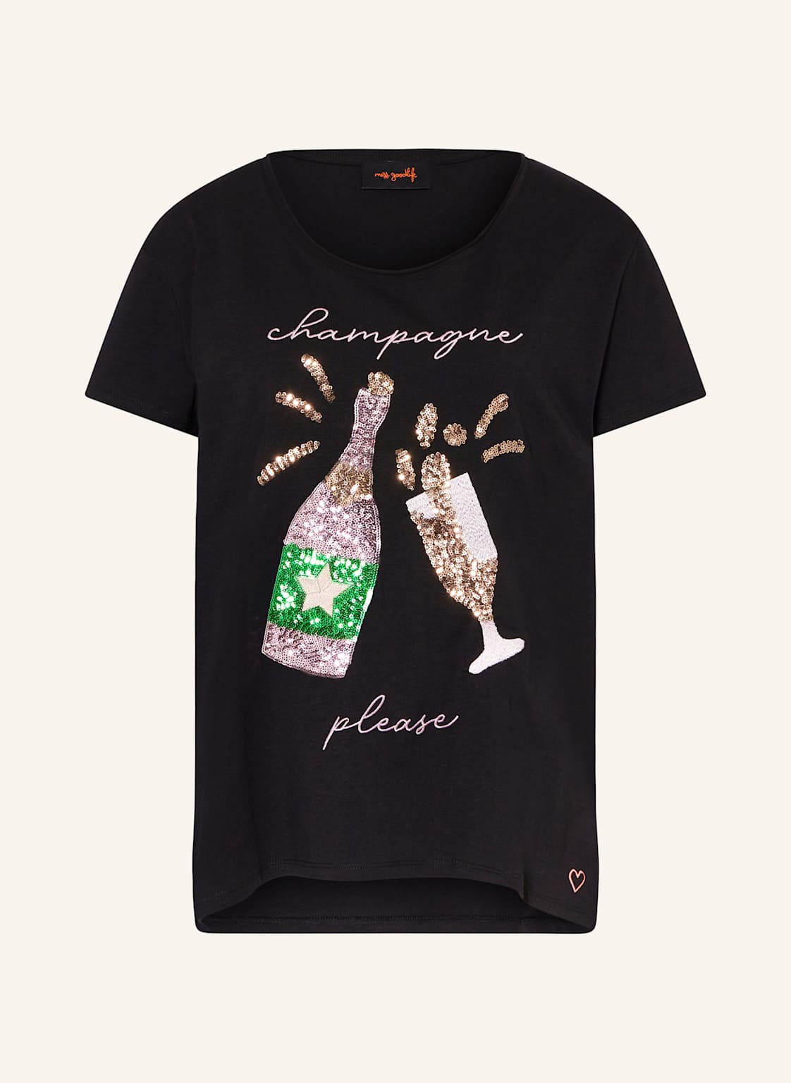 Miss Goodlife T-Shirt Mit Pailletten schwarz Miss Goodlife T-Shirt Mit Pailletten schwarz von miss goodlife