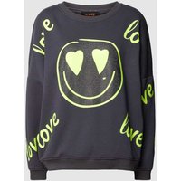 miss goodlife Oversized Sweatshirt mit Motiv-Print Modell 'LOVE' in Anthrazit, Größe L von miss goodlife