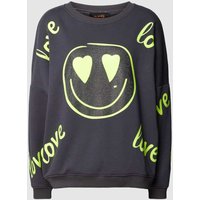 miss goodlife Oversized Sweatshirt mit Motiv-Print Modell 'LOVE' in Anthrazit, Größe M von miss goodlife