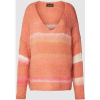 miss goodlife Strickpullover mit Streifenmuster in Apricot, Größe L von miss goodlife