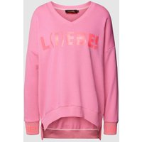 miss goodlife Sweatshirt mit Statement-Print Modell 'L(i)ebe' in Rosa, Größe L von miss goodlife
