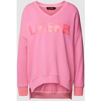 miss goodlife Sweatshirt mit Statement-Print Modell 'L(i)ebe' in Rosa, Größe M von miss goodlife