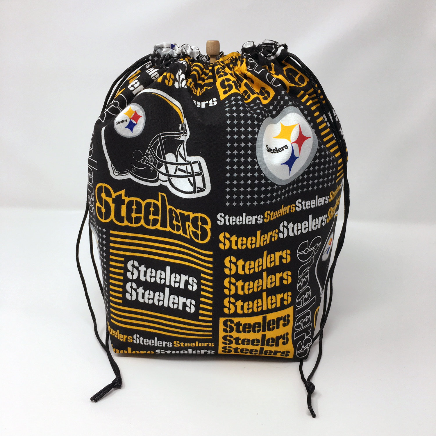 Sale - Pittsburgh Steelers Kordelzug Häkeln Und Stricken Projekttasche von missfiberfox
