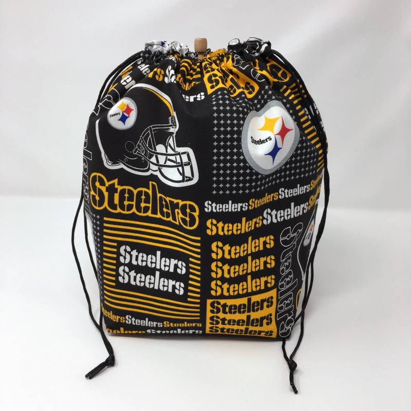 Sale - Pittsburgh Steelers Kordelzug Häkeln Und Stricken Projekttasche Sale - Pittsburgh Steelers Kordelzug Häkeln Und Stricken Projekttasche von missfiberfox
