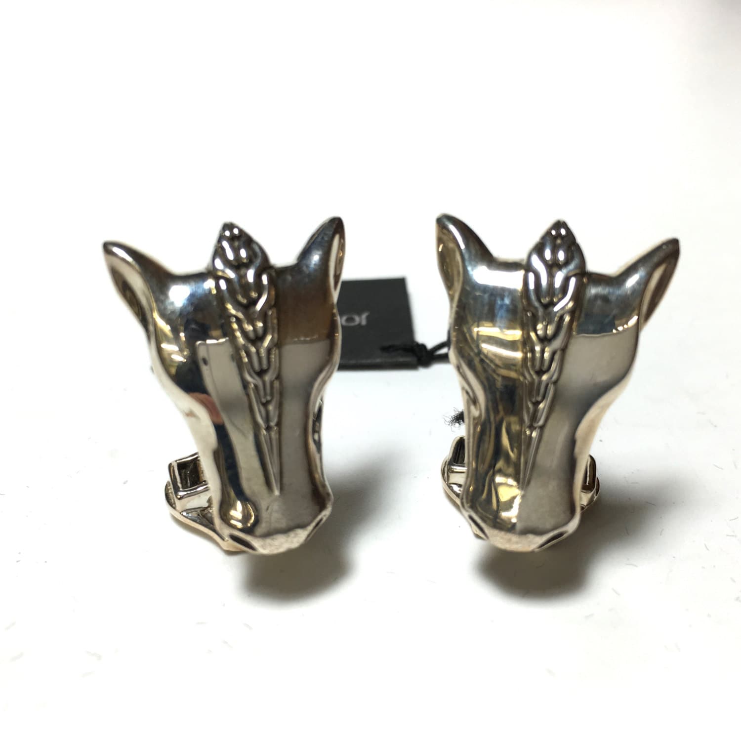 John Hardy Sterling Silber Pferdekopf Manschettenknöpfe Mit Box Circa 2000's von missinglinknyc