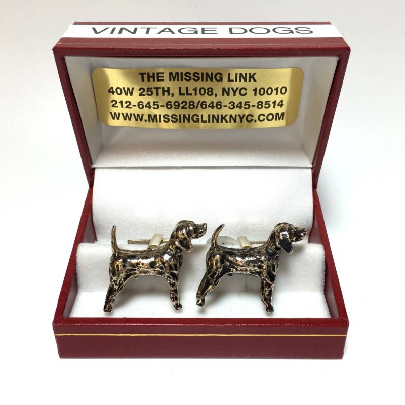 Vintage 1950Er Jahre Dalmatiner Manschettenknöpfe Mit Box von missinglinknyc