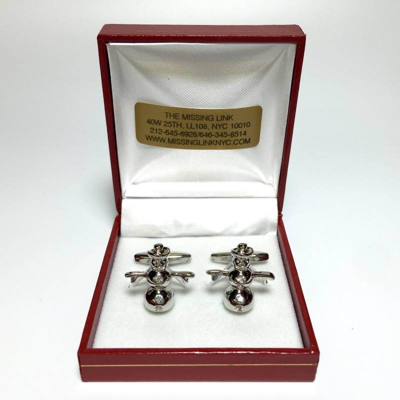 Weihnachten Schneemann Manschettenknöpfe Urlaub Hochzeitsgeschenke, Groomsmen's Geschenk von missinglinknyc