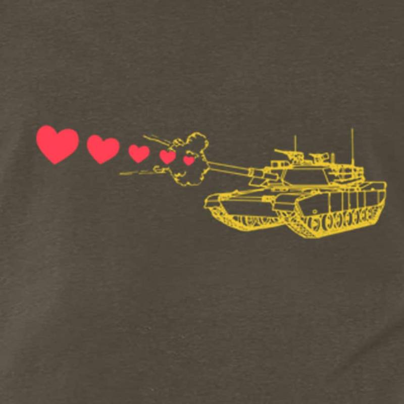 Herren Panzer Schießen Herzen - American Apparel Oder Bella Canvas Army Größe S, M, L, Xl, Xxl Weltweiter Versand Herren Panzer Schießen Herzen - American Apparel Oder Bella Canvas Army Größe S, M, L, Xl, Xxl Weltweiter Versand von missionthread