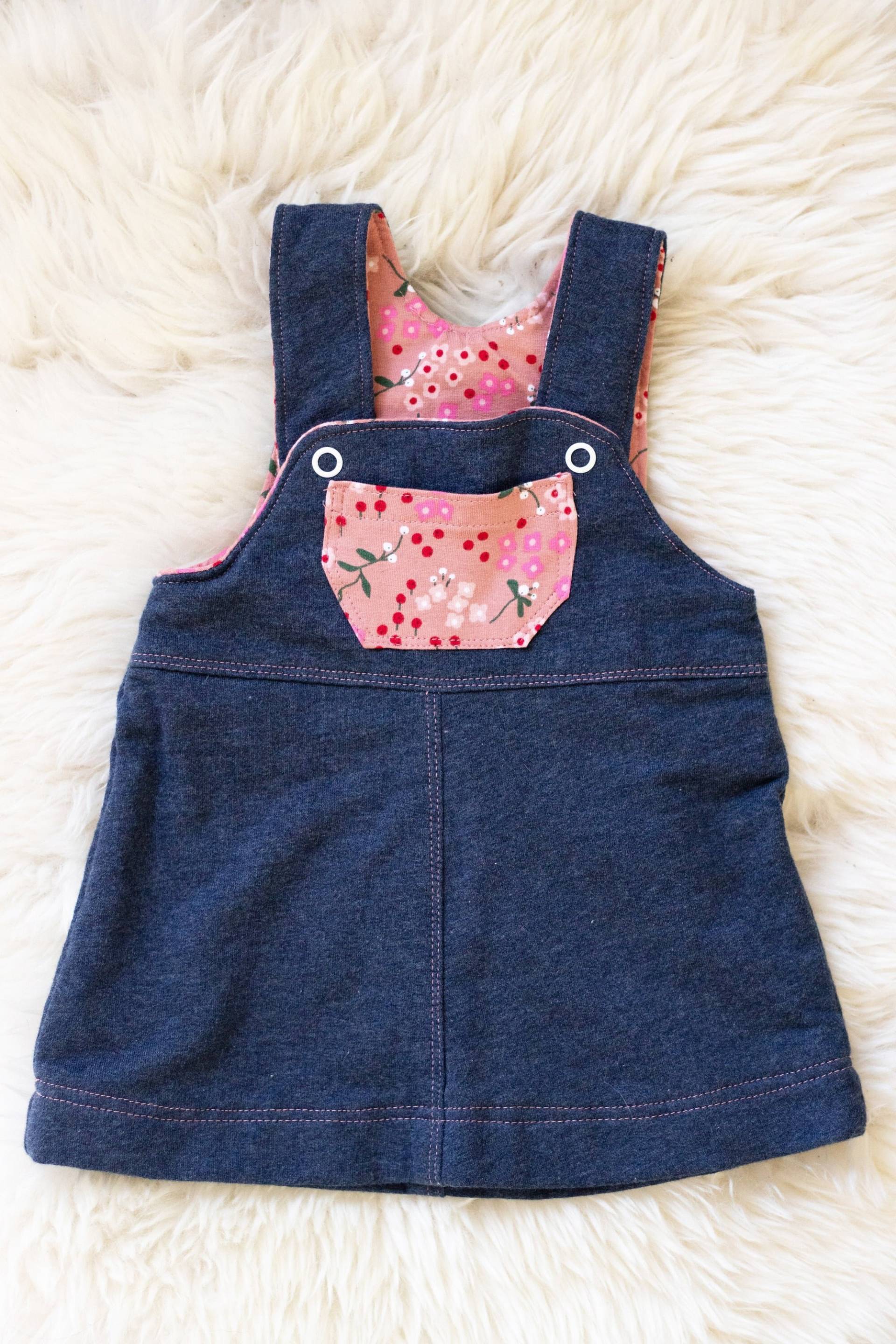 Tunika Babykleid | Sweaterkleid Blau Rosa Mit Blümchen Größe 62 Tunika Babykleid | Sweaterkleid Blau Rosa Mit Blümchen Größe 62 von misslucycrafts