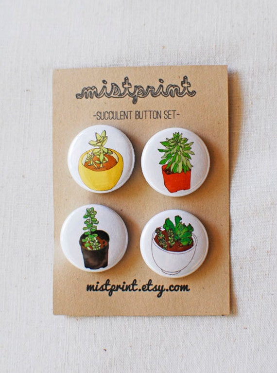 Saftigen Pinback Buttons - Set 4Er von mistprint