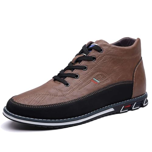 mitvr Herren-Stiefel, Freizeitstiefel, Motorradstiefel, Übergröße, Schnürstiefel, modisch, Lederstiefel, Business, Hochzeit, Party, Schuhe, Braun, 47 EU mitvr Herren-Stiefel, Freizeitstiefel, Motorradstiefel, Übergröße, Schnürstiefel, modisch, Lederstiefel, Business, Hochzeit, Party, Schuhe, Braun, 47 EU von mitvr