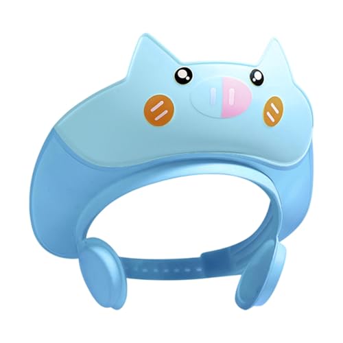 Baby Shower Cap, Kids Bathing Visor, Adjustable Shampoo Shield, Soft Ear Eye Protection Hat, Waterproof Hair Washing Caps Toddler Shower Visor for Bath Time, Yellow Blue Pink von mivceklw