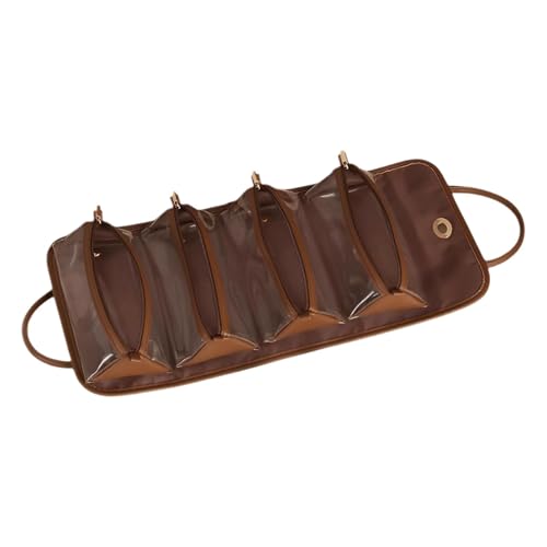 Leather Waterproof Cosmetic Bag, 4 in 1 Makeup Organizer, Detachable Travel Makeup Bag, Foldable Cosmetic Bag with Compartments for Makeup, Toiletries, and Travel Needs, Perfect for Women Leather Waterproof Cosmetic Bag, 4 in 1 Makeup Organizer, Detachable Travel Makeup Bag, Foldable Cosmetic Bag with Compartments for Makeup, Toiletries, and Travel Needs, Perfect for Women von mivceklw