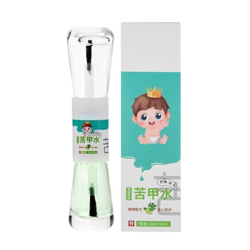 Mivceklw Nail Biting Prevention Polish, 5 ml, Bitter Formula Remedy, Safe Thumb Sucking Aid For Kids, Effective Nail Care Solution To Discourage Finger Biting, 0,91 x 3,94 Zoll Mivceklw Nail Biting Prevention Polish, 5 ml, Bitter Formula Remedy, Safe Thumb Sucking Aid For Kids, Effective Nail Care Solution To Discourage Finger Biting, 0,91 x 3,94 Zoll von mivceklw