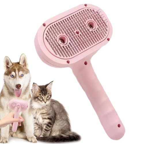 Pet Grooming Steamer, Cat Steamy Comb, Grooming-Bürste für Haustiere mit sicherer Konstruktion und ergonomischem Design für Herren, Shedding oder Massage, 1 Stück von mivceklw