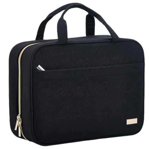 mivceklw Hanging Toiletry Bag, Travel Cosmetic Organizer, Waterproof Makeup Pouch, Large Capacity Storage, Foldable Design, Exquisitely Crafted, 12.6x9.06x4.33in von mivceklw