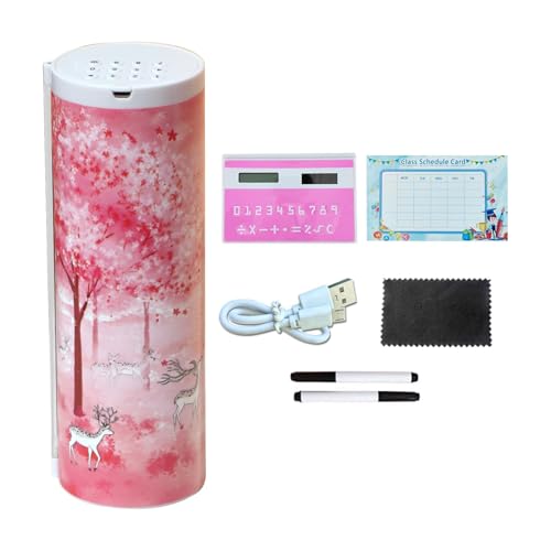 mivceklw Kids Pencil Case, Pen Organizer, Stationery Box, Builtin Mirror Erasable Whiteboard Large Capacity Multicompartment for School, Desk, Home, College, Study Use, 1 Stück von mivceklw