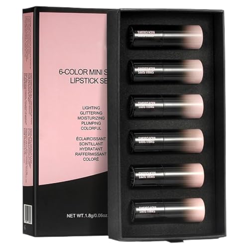 mivceklw Lippenstift-Set, Glitter Makeup, Matte Lip Color, Long Lasting Formula Portable Design Makeup, Ideal for Parties and Everyday Use, 0,63 x 2,01 Zoll mivceklw Lippenstift-Set, Glitter Makeup, Matte Lip Color, Long Lasting Formula Portable Design Makeup, Ideal for Parties and Everyday Use, 0,63 x 2,01 Zoll von mivceklw