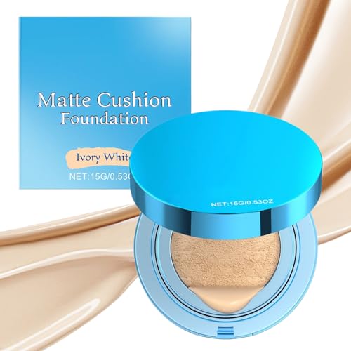 mivceklw Make-up Luftkissen – Matte Foundation lang anhaltend für Frauen – aufhellende Creme für Schule, Reisen, Party, Geschäftsreisen, Camping mivceklw Make-up Luftkissen – Matte Foundation lang anhaltend für Frauen – aufhellende Creme für Schule, Reisen, Party, Geschäftsreisen, Camping von mivceklw