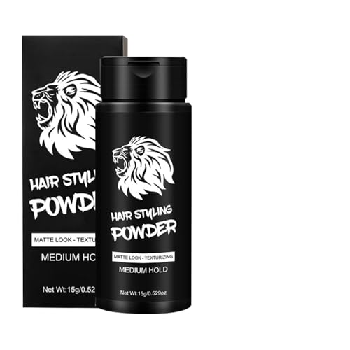 mivceklw Texturpulver Für Männer 15g, Volumenpuder für den Haaransatz, Nicht Ausspülen Lang Anhaltend Pflege Volumen Gebend Styling Wurzel Anhebend Textur Gebend Für Frauen Und Männer Perfekt Für von mivceklw