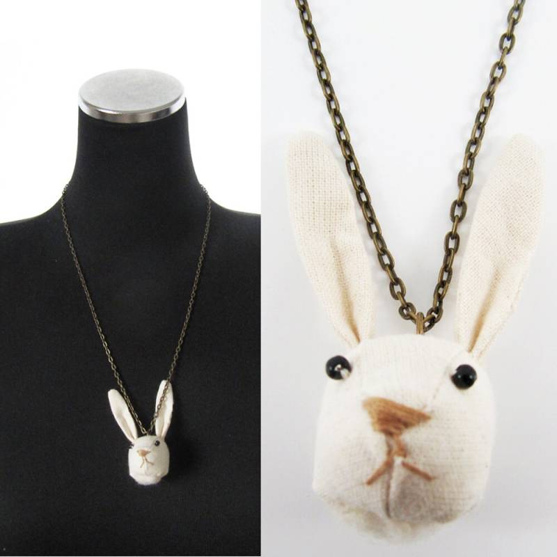 Made-To-Order | 1 - 2 Wochen Bunny Halskette Ungebleichte Farbe Made-To-Order | 1 - 2 Wochen Bunny Halskette Ungebleichte Farbe von miwary