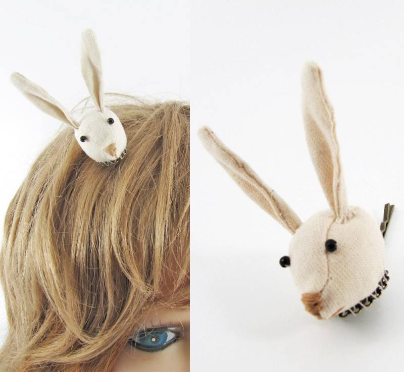 Made-To-Order | 1 - 2 Wochen Hase Haarspange-Ungebleichtes Chic von miwary