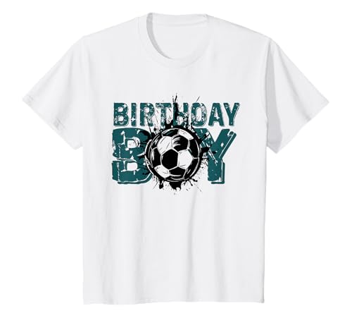Kinder Birthday Boy Fußball Junge Geburtstag T-Shirt von mix Jungen Geburtstagsshirt Jungen Design