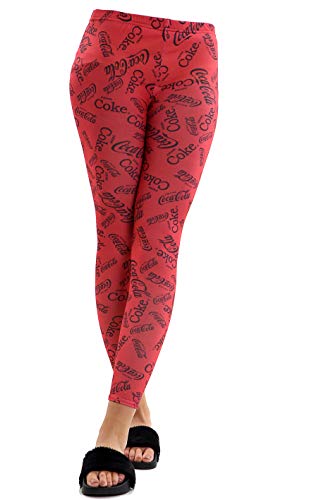 mix_lot neue Sommerfrauen Coca Cola Slogan Leggings Damen trendy einzigartige dünne gedruckte Design Strumpfhosen Freizeitkleidung (rot, M/L 40-42) von mix_lot