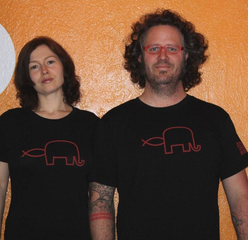 Fisch in Elephant Männlichen Super Weichen Bsp Shirt von mixedspecies