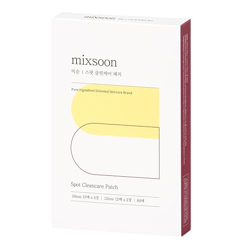 mixsoon Spot Clean Care Patch (84 Patches) - Nahtlose Akne-Pflaster zum Abdecken und Heilen von problematischen Stellen. von mixsoon