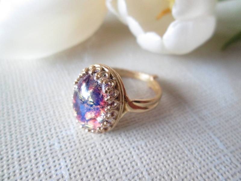 Opalring/Cabochon Ring Oval Bezel Messing Klingeln Fashion Einstellbare Geburtstag Opalring/Cabochon Ring Oval Bezel Messing Klingeln Fashion Einstellbare Geburtstag von mjhcreative