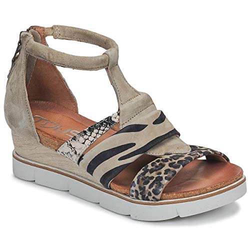 Mjus Tapasita Sandalen/Sandaletten Damen Maulwurf/Leopard - 40 - Sandalen/Sandaletten Shoes von Mjus