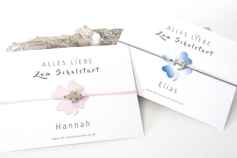 Schulkind Einschulung Schultüte Armband Mädchen Junge Geschenk von mkkreativschmuck