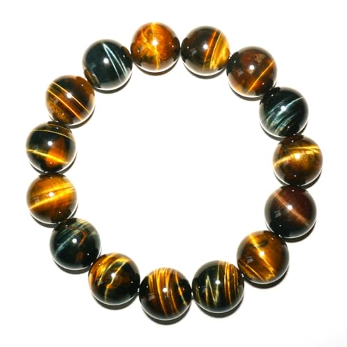 16 mm gelb-blaues Tigerauge-Perlenarmband für Herren, natürliche Solarplexus-Chakra-Edelsteine, bringen Glück, Reichtum, Mut, Schutz vor dem Bösen, Geschenk 16 mm gelb-blaues Tigerauge-Perlenarmband für Herren, natürliche Solarplexus-Chakra-Edelsteine, bringen Glück, Reichtum, Mut, Schutz vor dem Bösen, Geschenk von mkslksbhnxl