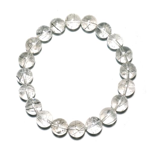 8 mm schwarzes Quarz-Rutilarmband für Damen und Herren 8 mm schwarzes Quarz-Rutilarmband für Damen und Herren von mkslksbhnxl