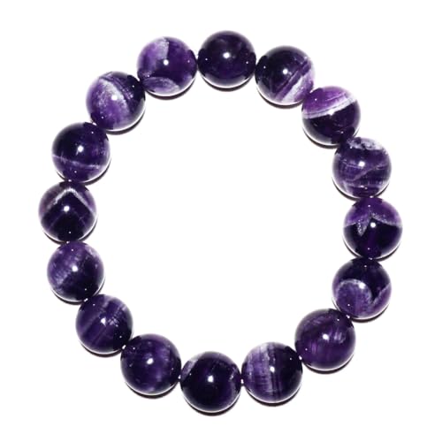 mkslksbhnxl 14 mm Traum-Amethyst-Armband für Männer und Frauen, natürliches Kronenchakra, violetter Kristall mit weißen Einschlüssen, große Perlen, Kristall-Enthusiasten und XXL-Handgelenk, 20,3–22,9 mkslksbhnxl 14 mm Traum-Amethyst-Armband für Männer und Frauen, natürliches Kronenchakra, violetter Kristall mit weißen Einschlüssen, große Perlen, Kristall-Enthusiasten und XXL-Handgelenk, 20,3–22,9 von mkslksbhnxl