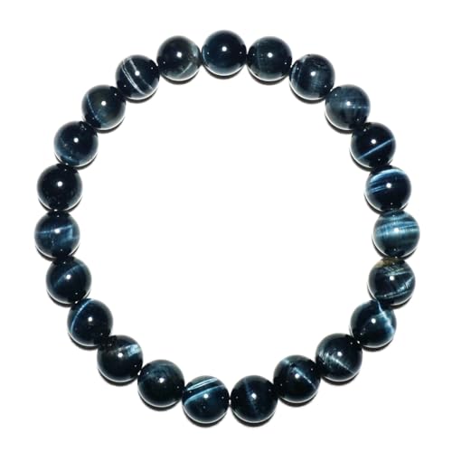 mkslksbhnxl 8 mm blaues Tigerauge-Armband für Damen und Herren, natürlicher Schutz, Falken, Hals-Chakra, Edelstein-Kristallschmuck, Perlenwerkzeug-Set, passend für 16,5–19,1 cm Handgelenke, fördert mkslksbhnxl 8 mm blaues Tigerauge-Armband für Damen und Herren, natürlicher Schutz, Falken, Hals-Chakra, Edelstein-Kristallschmuck, Perlenwerkzeug-Set, passend für 16,5–19,1 cm Handgelenke, fördert von mkslksbhnxl