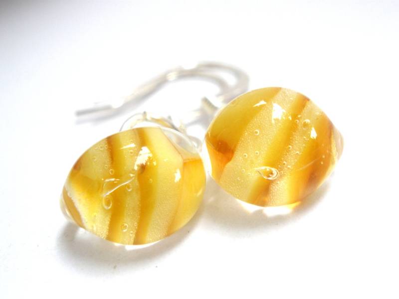 Gelbe Ohrringe, Lampwork Gelb Teardrop Karamell, Glasohrringe, Petite Baumeln, Freund Geschenk Gelbe Ohrringe, Lampwork Gelb Teardrop Karamell, Glasohrringe, Petite Baumeln, Freund Geschenk von mlejewelry