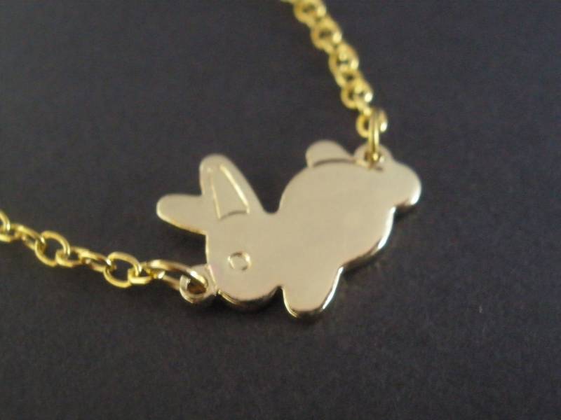 Gold Armband, Kaninchen Hase Goldhase, Goldkaninchen, Charme, Kleiner Hase, Tiny, Tier Schmuck, Geschenk Freundin Gold Armband, Kaninchen Hase Goldhase, Goldkaninchen, Charme, Kleiner Hase, Tiny, Tier Schmuck, Geschenk Freundin von mlejewelry